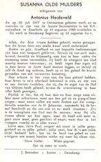 Olde Mulders Susanna Ootmarsum 1917-1965 Denekamp, Ophalen of Verzenden