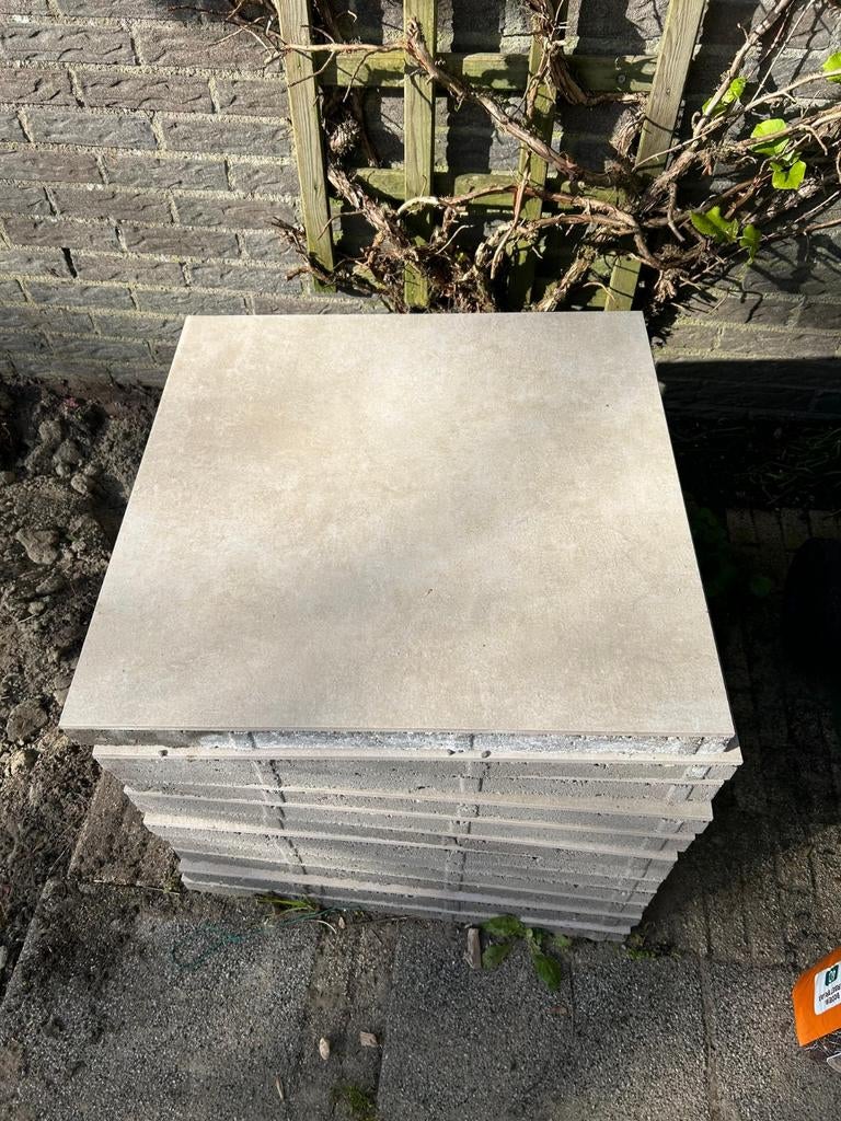 Gratis keramische tuintegels 60x60x4, 12 st, Redsun, Cerasun, Ophalen, Nieuw, Keramiek, Terrastegels