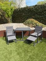 Intratuin tuinset 2 personen, Eettafel, Aluminium, Zo goed als nieuw, Tuinset