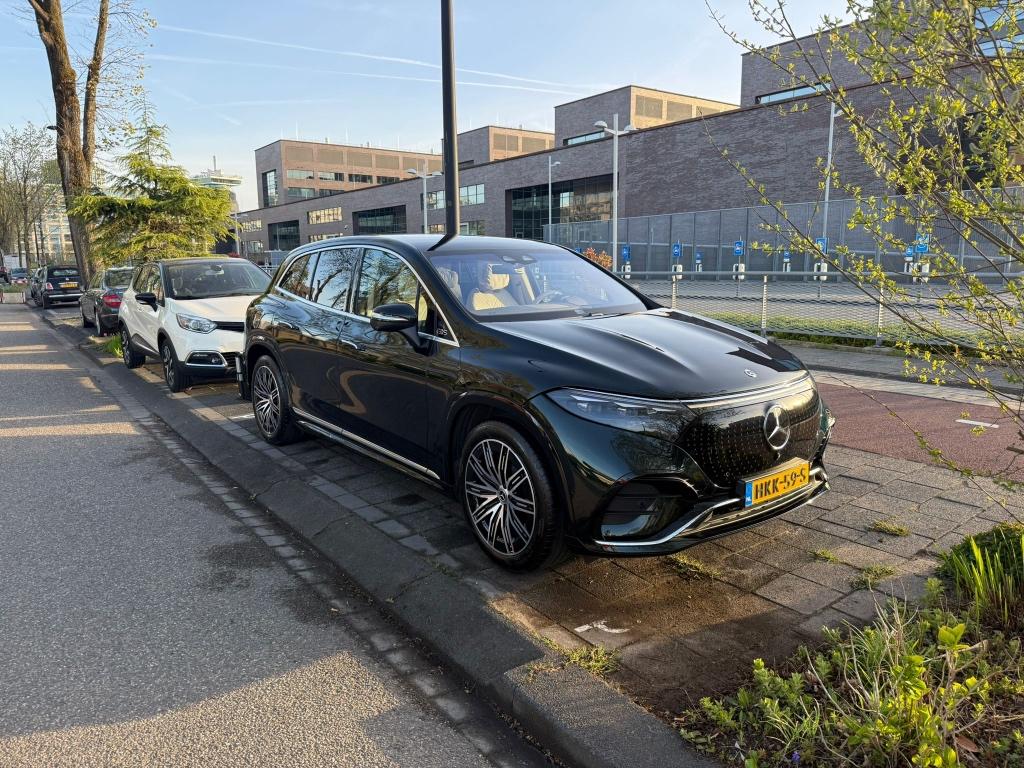 Mercedes-Benz EQS 450 360hp 4MATIC 2025 Green, Auto's, 2740 kg, 1800 kg, Beige, 340 pk