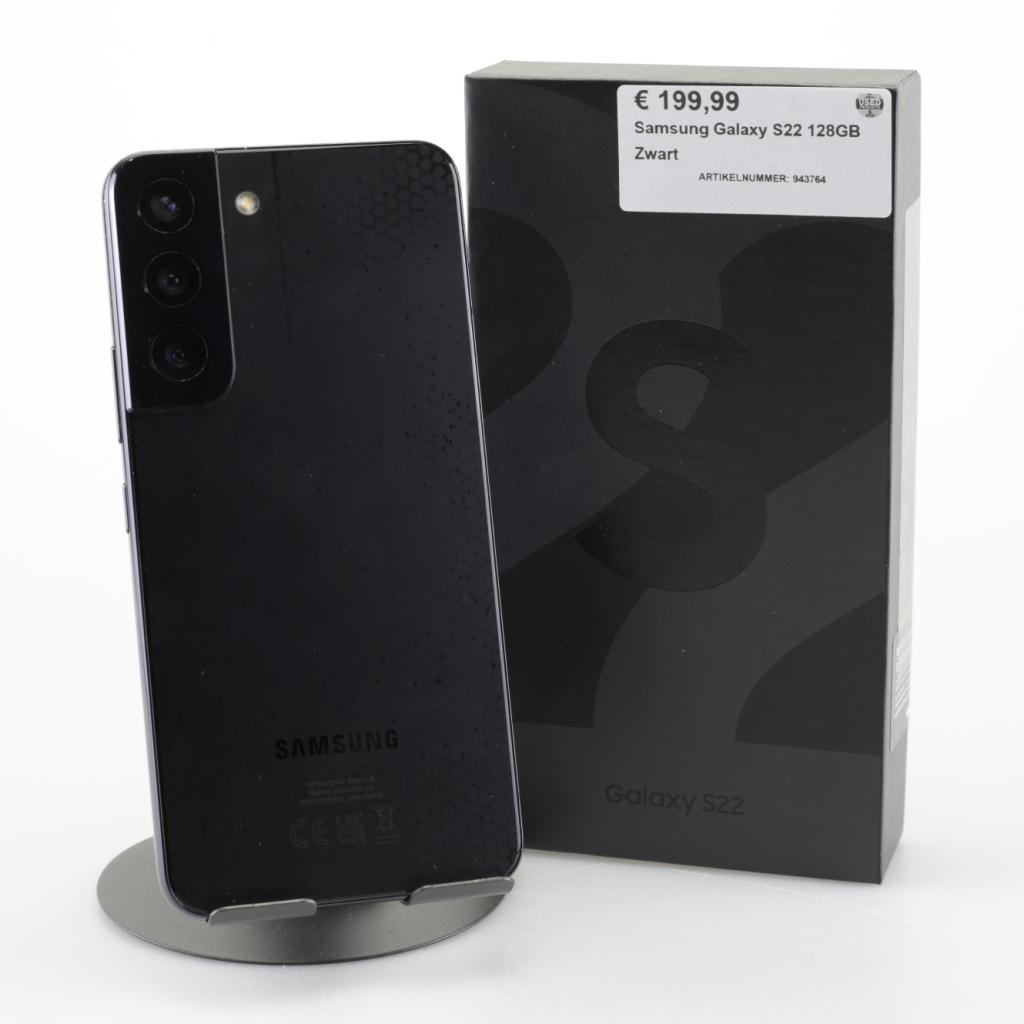 Samsung Galaxy S22 128GB Zwart, Telecommunicatie, Mobiele telefoons | Samsung, Samsung, Zo goed als nieuw, Support@Samsung.com