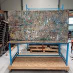 5 x gave degelijke werk tafels  / werkbank, Ophalen, Gebruikt