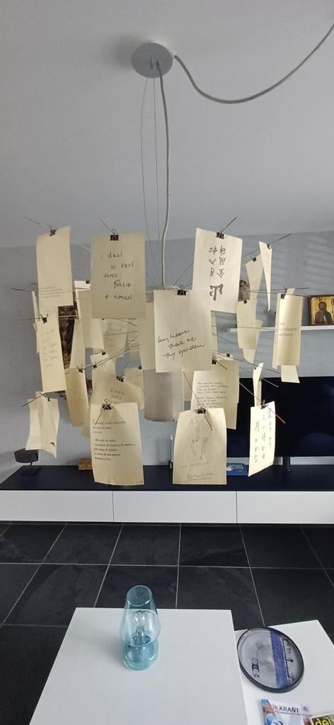 Ingo Maurer Zettel'z lamp, Ophalen of Verzenden, Minder dan 50 cm