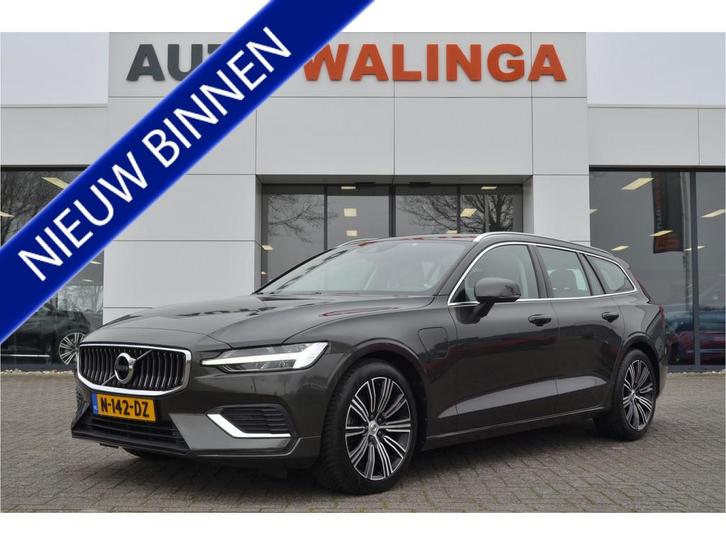 Volvo V60 2.0 T6 Recharge AWD Inscription | Leer | Stoel en, Auto's, Volvo, Bedrijf, Te koop, V60, 4x4, ABS, Adaptive Cruise Control