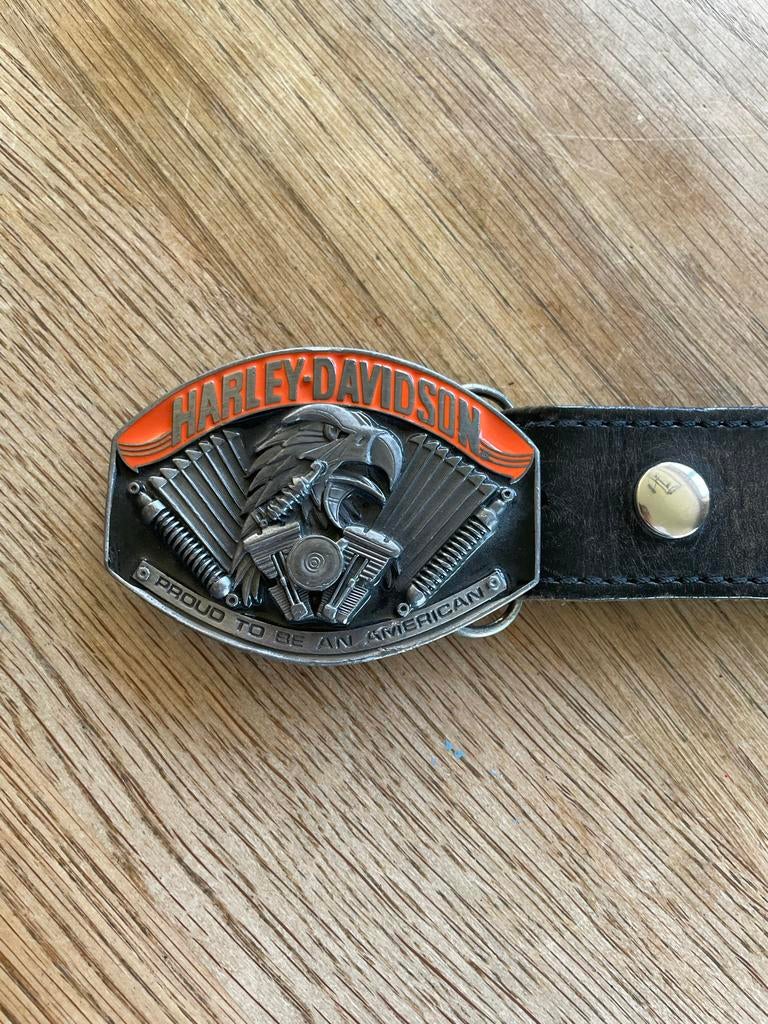 Harley-Davidson Riem met Buckle - 100 cm, 95 tot 105 cm, Ophalen of Verzenden, Riem of Ceintuur, Gedragen