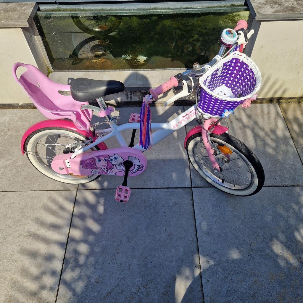 Meisjesfiets 16 inch met zijwieltjes, Ophalen