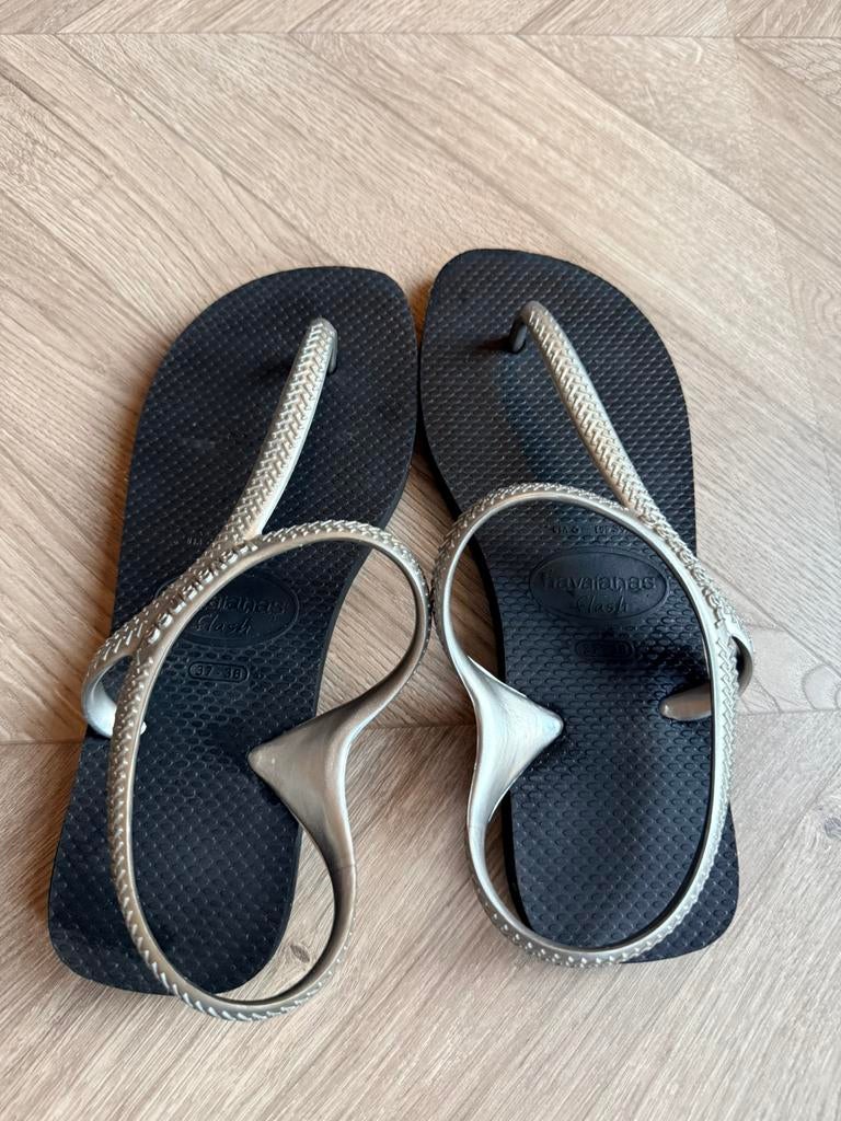 Havaianas Flash slippers, Kleding | Dames, Badmode en Zwemkleding, Ophalen of Verzenden, Zo goed als nieuw, Zwart, Overige typen