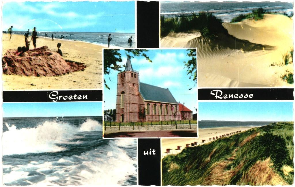 914333 Renesse Zeeland 1966 Gelopen met postzegel