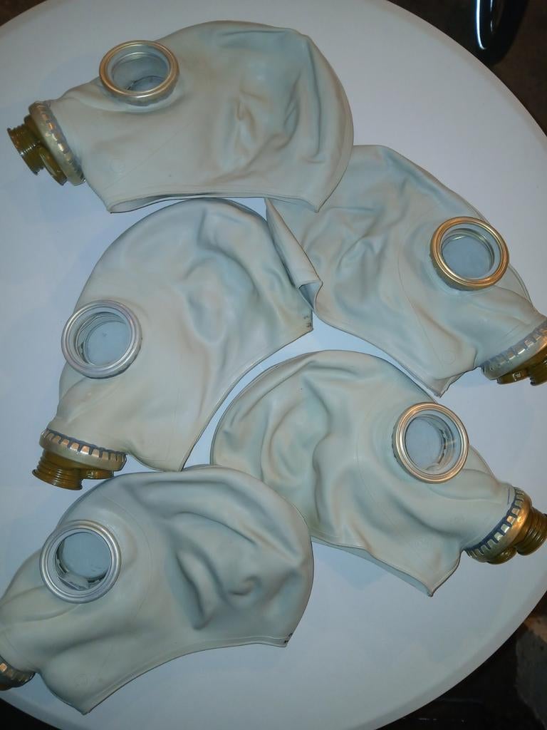 Rubber latex gasmasker, Verzenden, Landmacht, Nederland, Overige typen
