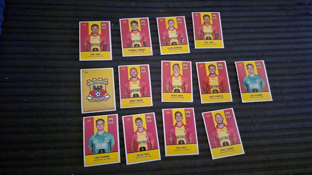 Voetbal plaatjes plus GO AHEAD EAGLES, Plus, Verzenden