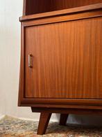 Vintage Teak Highboard Dressoir Jaren 60, Ophalen, 100 tot 150 cm, Mid century retro scandinavisch deens, Zo goed als nieuw