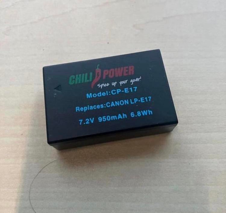 LP-E17 accu voor Canon., Audio, Tv en Foto, Fotografie | Accu's en Batterijen, Ophalen of Verzenden, Zo goed als nieuw