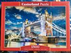 Puzzel 1500 stukjes: Tower Bridge, London, England, Ophalen of Verzenden, 500 t/m 1500 stukjes, Gebruikt, Legpuzzel
