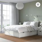 bed, 140200 wit, Ophalen, Gebruikt, Wit, Tweepersoons