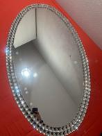 Ovale spiegel met kristallen rand, Huis en Inrichting, Woonaccessoires | Spiegels, Ophalen, 100 tot 150 cm, Zo goed als nieuw