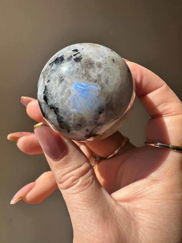 Super mooie regenboog sphere, Ophalen of Verzenden, Mineraal