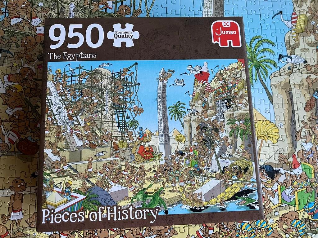 Pieces of History the egytians 950 stukjes, Hobby en Vrije tijd, Denksport en Puzzels, Ophalen, 500 t/m 1500 stukjes, Zo goed als nieuw
