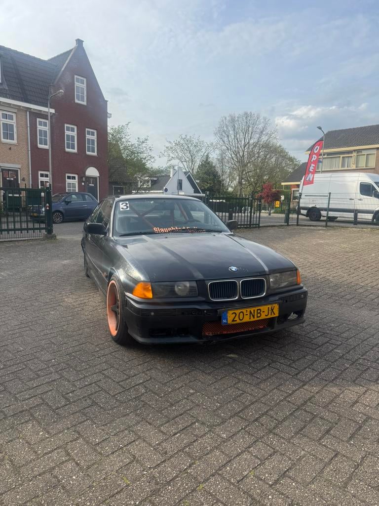 BMW 3-Serie E36 325 handbak tracktool/drift auto M50B25, Auto's, Achterwielaandrijving, Zwart, Handgeschakeld, 3-Serie