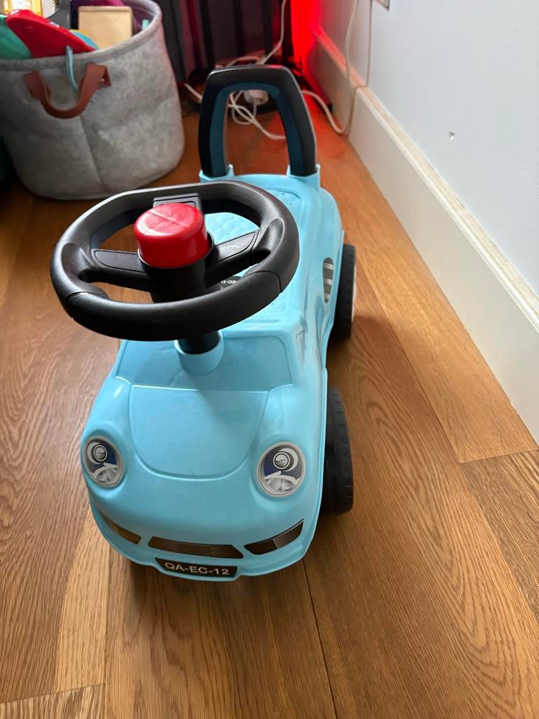 Blauwe loopauto voor kinderen, Ophalen, Gebruikt