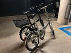 Twee vouwfietsen, zilver en zwart, Overige merken, 20 inch of meer, Gebruikt, Versnellingen