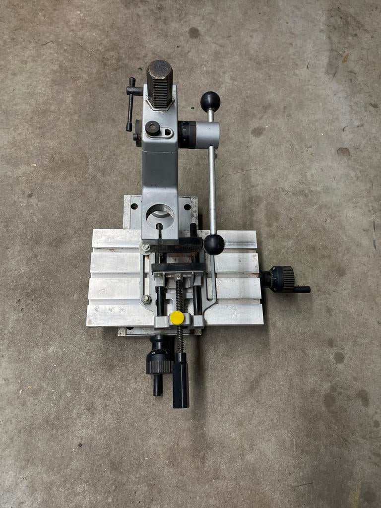 Kolomboormachine standaard met kruistafel, Ophalen of Verzenden, Gebruikt, Kolomboormachine