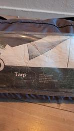 Polykatoen Tarp 3.60 x 4.00 meter met stokken, Ophalen of Verzenden, Gebruikt