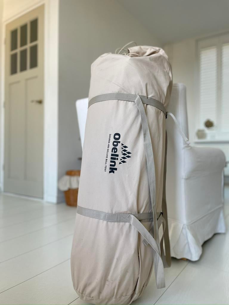 Obelink Sahara 400 deluxe Bell tent + extra grondzeil, Caravans en Kamperen, Tenten, Ophalen, Zo goed als nieuw, Tot en met 4