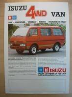 Isuzu 4WD Van Brochure 1986 – 4x4 WFS, Ophalen of Verzenden, Zo goed als nieuw, Overige merken, Isuzu