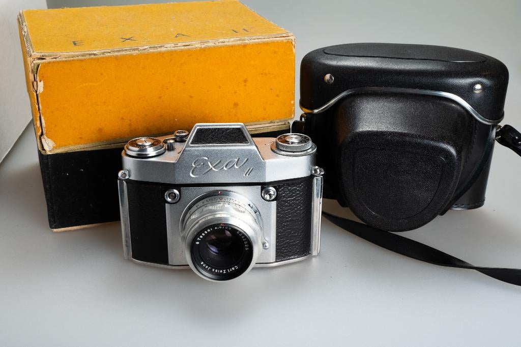 EXA II, analoge camera, Tessar 2.8/50, Exa mount,  Ihagee, Audio, Tv en Foto, Fotocamera's Analoog, Ophalen of Verzenden, Gebruikt