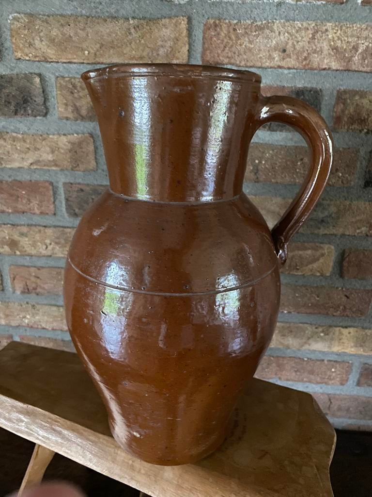 Brocante Franse Gres kan, Antiek en Kunst, Antiek | Keramiek en Aardewerk, Ophalen of Verzenden