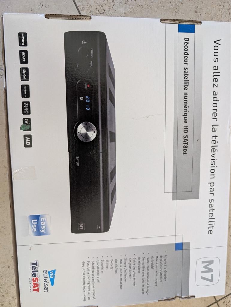 Satellietschotel met ontvanger voor Canal Digitaal, Ophalen, Gebruikt, (Schotel)antenne, Overige merken