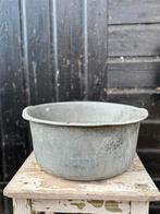 Brocante ronde zinken teil, Ophalen of Verzenden