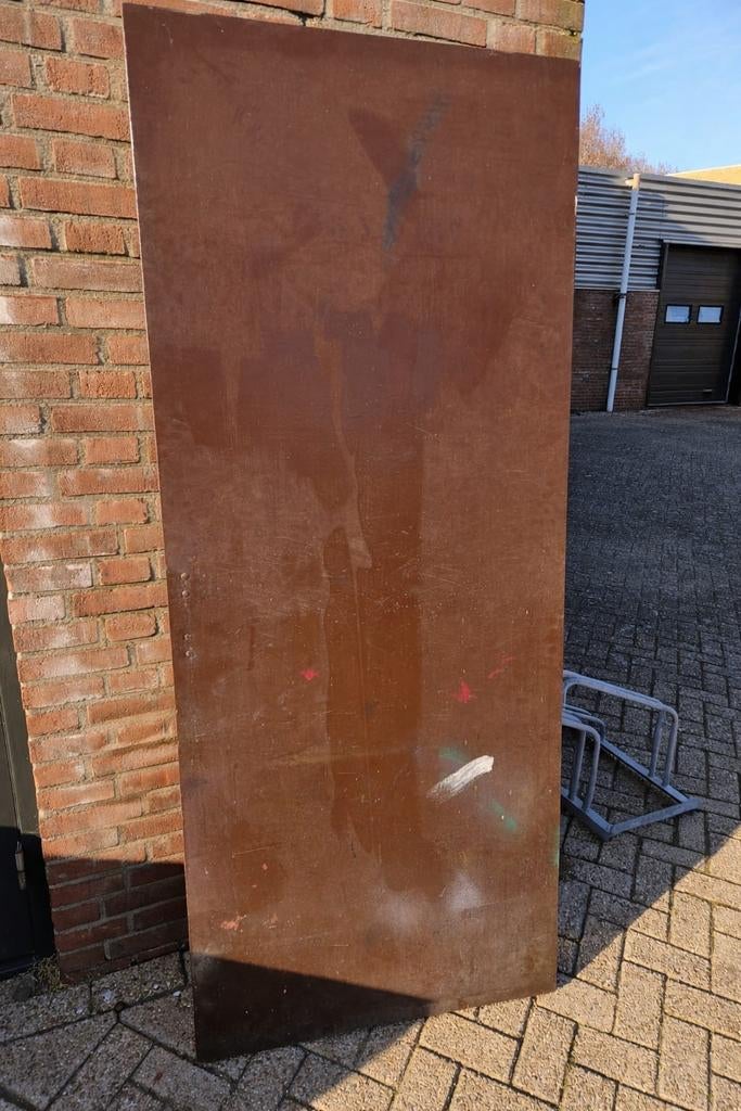 aantal multiplex okume  deur/plaat 210,5x 83 x4cm., Ophalen, Gebruikt, Buitendeur, 200 tot 215 cm