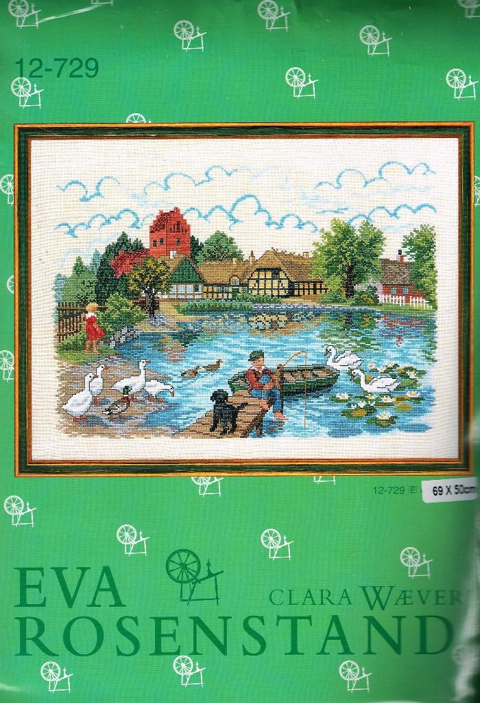 Cado SALE EVA Rosenstand borduurpakket Dorpsvijver 12-729, Ophalen of Verzenden, Nieuw, Handborduren, Borduurpakket