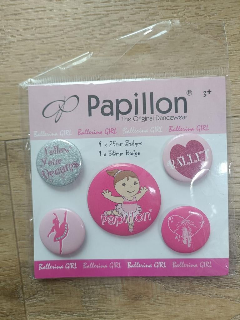 Papillon spelt Badge ballerina ballet meisje nieuw
Nieuw, Ophalen of Verzenden, Nieuw
