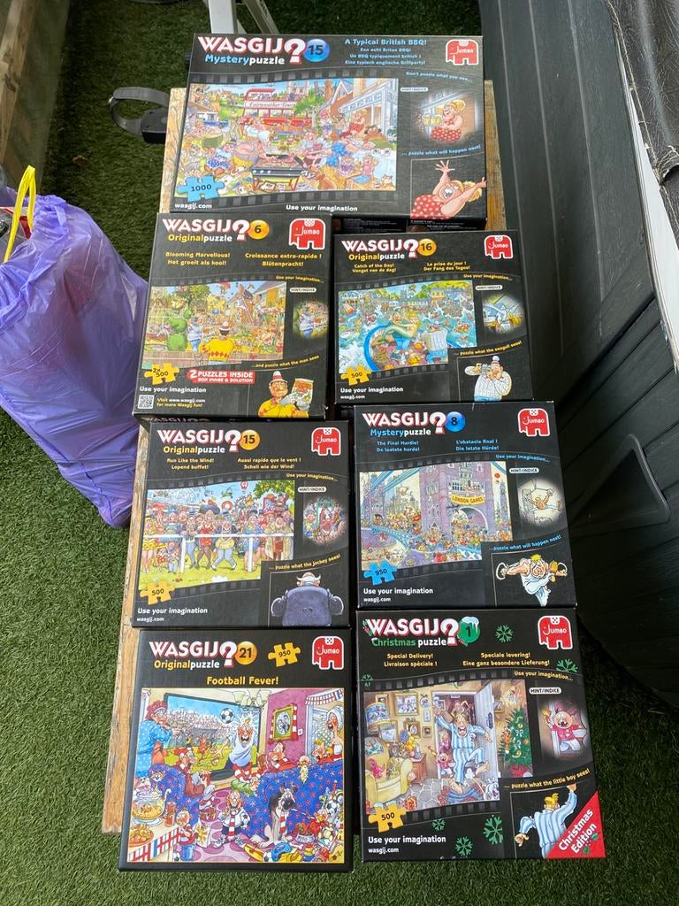 Wasgij puzzels , nog zeer net ,  alles 50€, Hobby en Vrije tijd, Denksport en Puzzels, Ophalen of Verzenden, 500 t/m 1500 stukjes