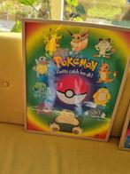 Vintage Pokémon Nintendo Poster Ingelijst 1999, Ophalen of Verzenden, Gebruikt, Overige typen