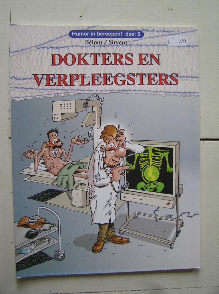 Humor in beroepen. 5. Dokters en verpleegsters., Eén stripboek, Ophalen of Verzenden, Zo goed als nieuw
