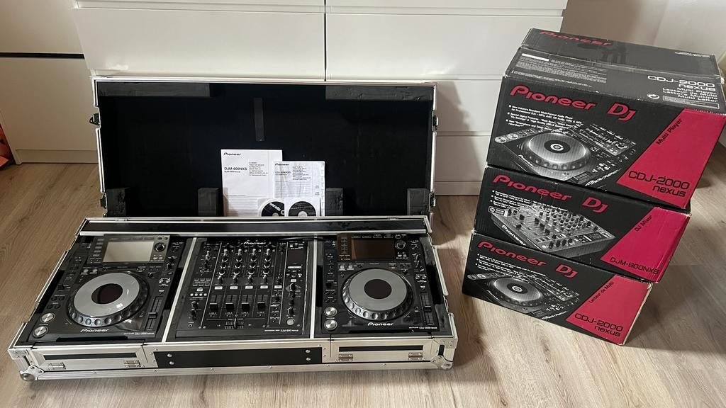 Pioneer CDJ 2000 nexus & DJM 900 nexus set incl. Hardcase, Ophalen, Zo goed als nieuw, Dj-set, Pioneer