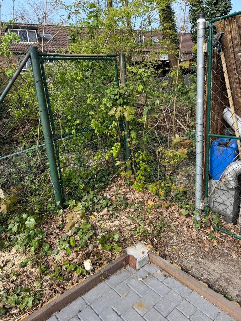 Gratis hek werk zelf er uithalen, Tuin en Terras, Tuinhekken en Hekwerk, Ophalen of Verzenden, Gebruikt, IJzer, Tuinhek