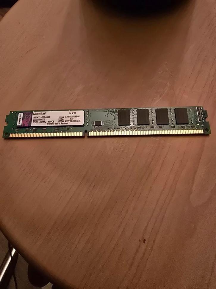 Kingston ValueRAM 4GB DDR3 1333MHz RAM geheugen, Computers en Software, RAM geheugen, Ophalen of Verzenden
