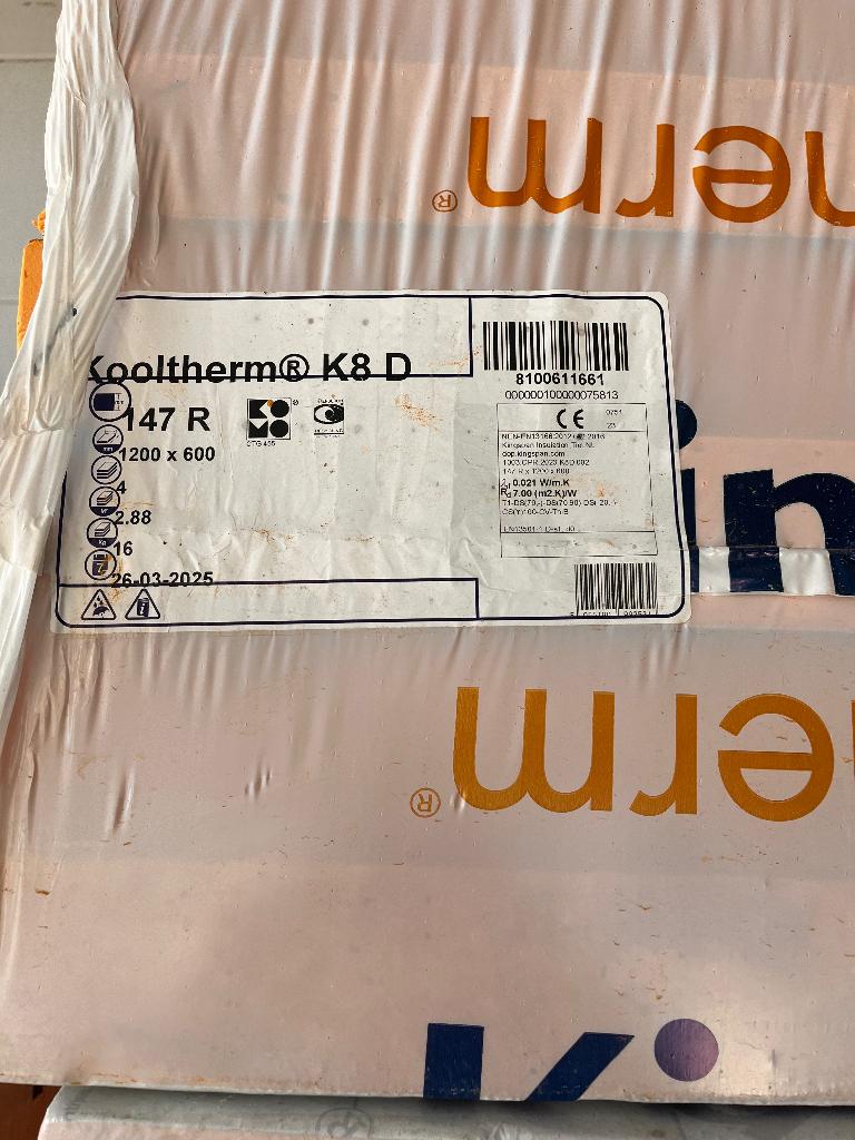 Isolatie Kingspan kooltherm k8d, Ophalen, 12 cm of meer, Nieuw, Hardschuim (Pir)