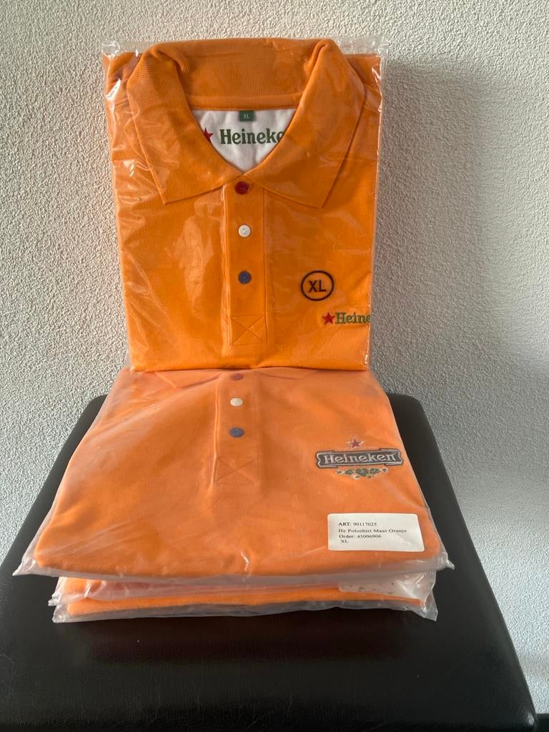 Heineken Oranje polo XL, Ophalen of Verzenden, Nieuw, Maat 52/54 (L), Oranje