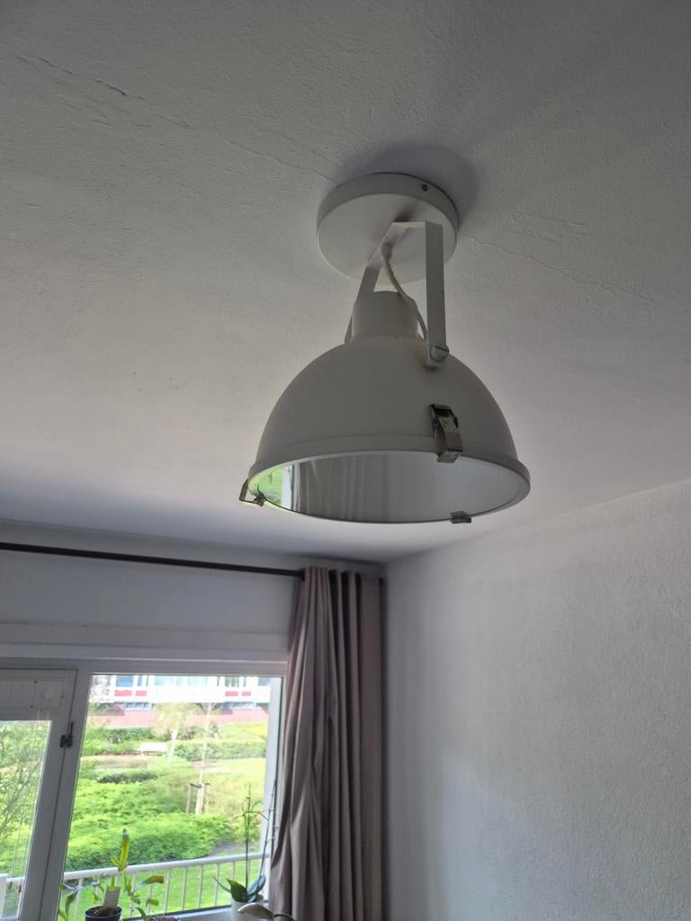 Plafondlamp wit Magnus Karwei Industrieel, Ophalen of Verzenden, Zo goed als nieuw, Minder dan 50 cm
