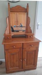 Dressoir met spiegel, Ophalen, Gebruikt, 150 tot 200 cm, Grenenhout