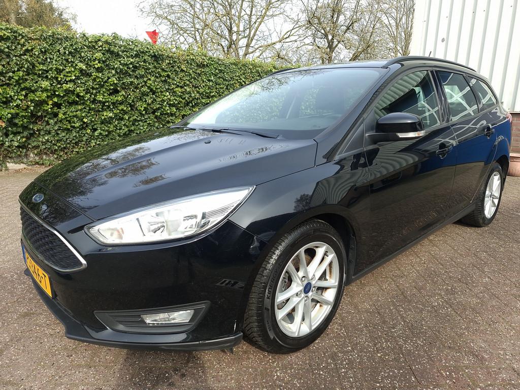 Ford FOCUS Wagon 1.0 Lease Edition MOTOR KAPOT 125PK, Stof, Gebruikt, Euro 6, Zwart