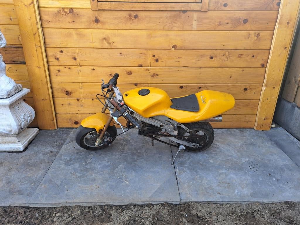 Gele minibike & bigbore minibike, Fietsen en Brommers, Minibikes, Midibikes en Pitbikes, Ophalen of Verzenden