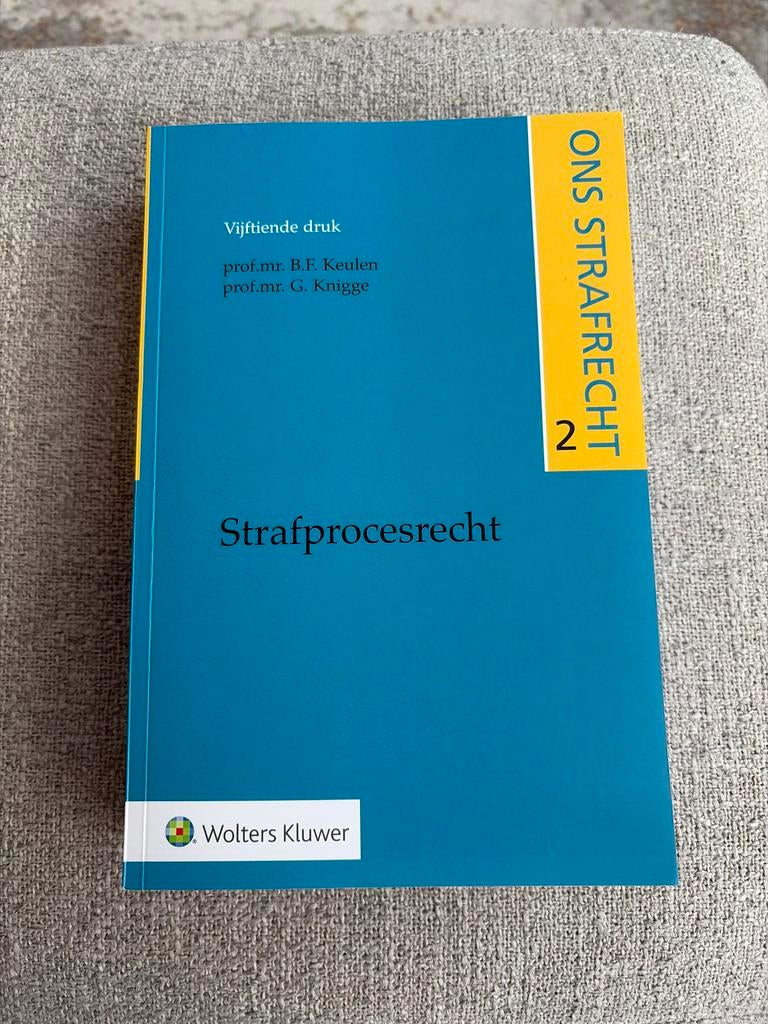 Ons Strafrecht 2: Strafprocesrecht - Zo goed als nieuw, Boeken, Ophalen of Verzenden, Gamma, Zo goed als nieuw, WO