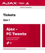 3x Kaarten Ajax – FC Twente | Vak 423 Noord A, Tickets en Kaartjes, Drie personen of meer, April