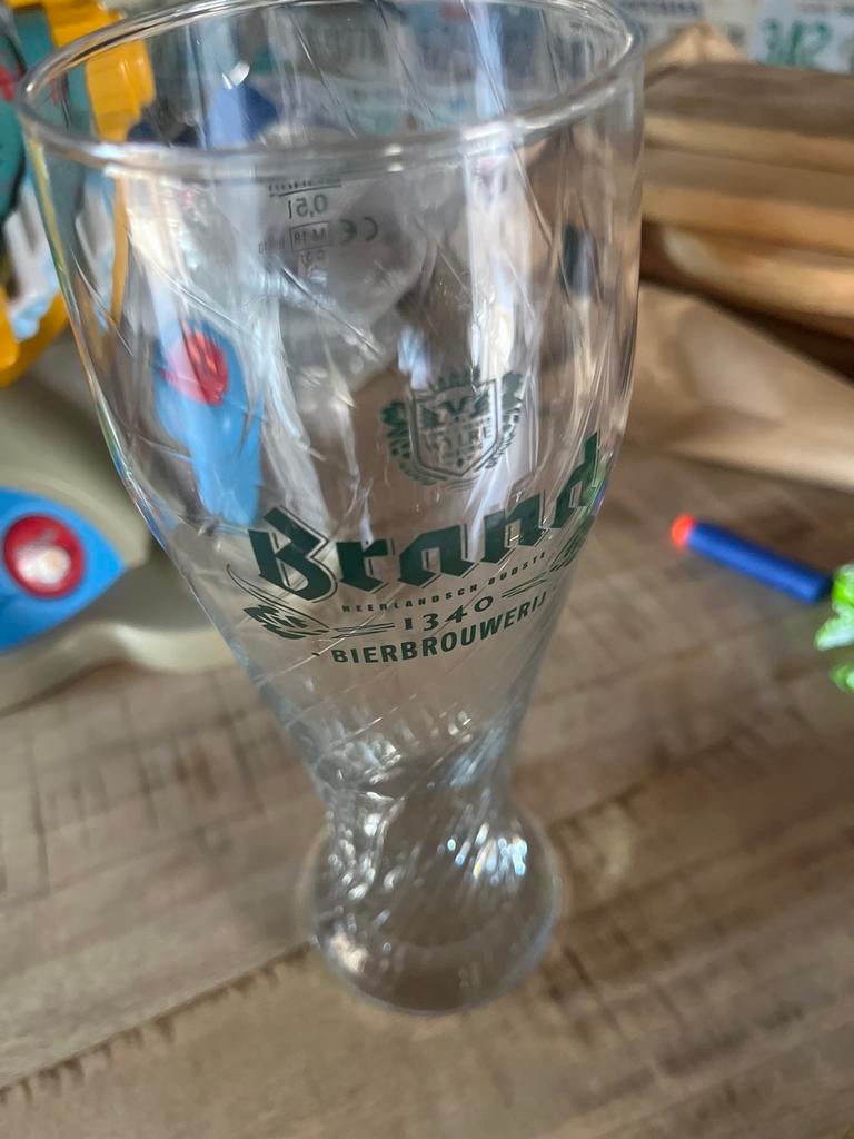 11 Brand Bierglazen - Halve Liter, Verzamelen, Ophalen, Gebruikt